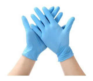 GUANTES DE EXAMEN de NITRILO azules SIN POLVO - REF:541