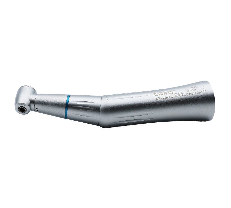 Blue Ring Contra-Angle Ratio 1:1 - Internal Spray & Removable Head