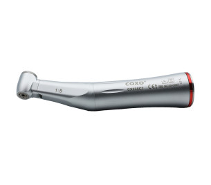 Contra-Ângulo Anel Vermelho C7-5 Rácio 1 : 5 Spray Interno Com Luz
