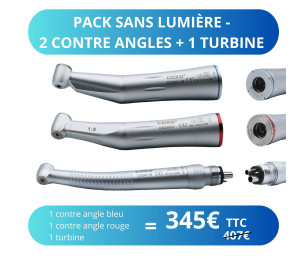PACK SANS LUMIÈRE - 2 CONTRE ANGLES + 1 TURBINE - Réf:633