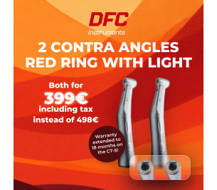PROMOTION - 2 RED RING CONTRA-ANGLES WITH LIGHT - REF:667
