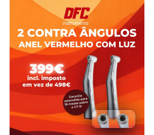 PROMOÇÃO - 2 CONTRA-ÂNGULOS ANEL VERMELHO COM LUZ - REF:667