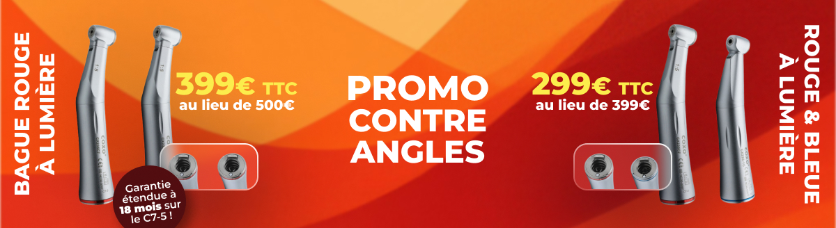 Packs contre-angles, turbines, pièces à main - DFC Instruments