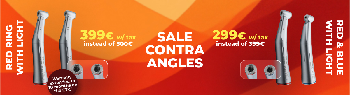 Packs of contra-angles, turbines, handpieces - DFC Instruments
